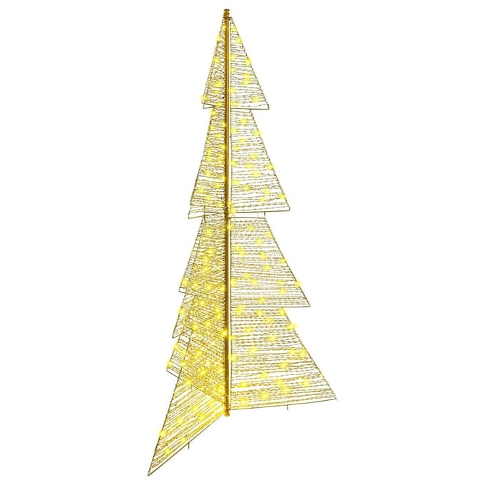 vidaXL Kerstboom 240 LED's Warmwit 180 cm PET