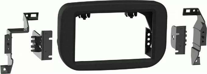 2-DIN Paneel geschikt voor Ford Transit (FD) 03/2019 - 2024 Kleur: mat Zwart (METRA)