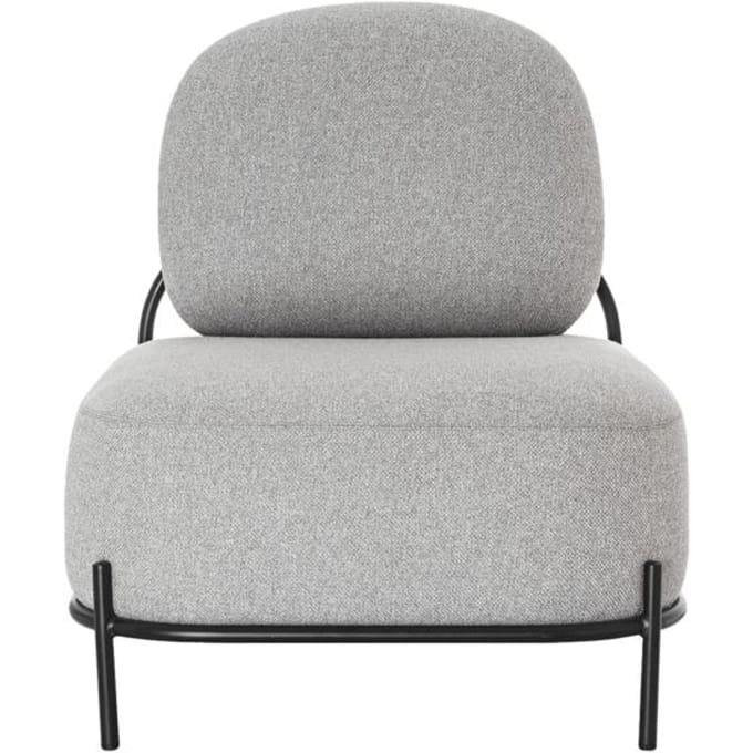 Fauteuil ADMIRAAL, retro-look, B 665 x D 710 x H 770 mm, grijs