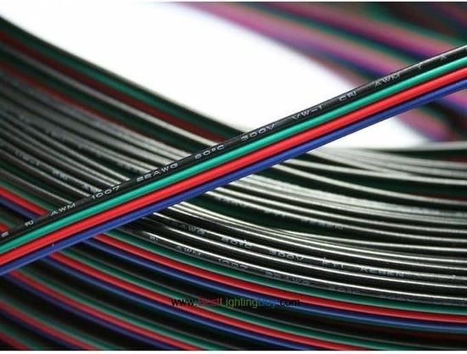 Groenovatie RGB LED 4-Aderig Verlengkabel - 1 Meter