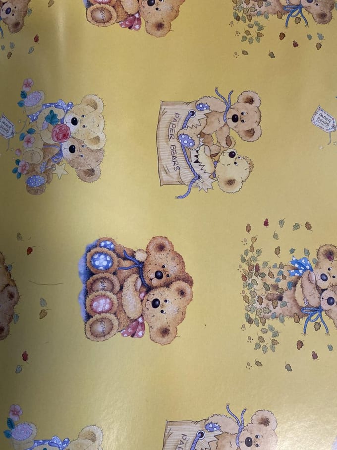 Cadeaupapier vellen 24 Klassieke Beertjes 50x70cm – Inpakpapier