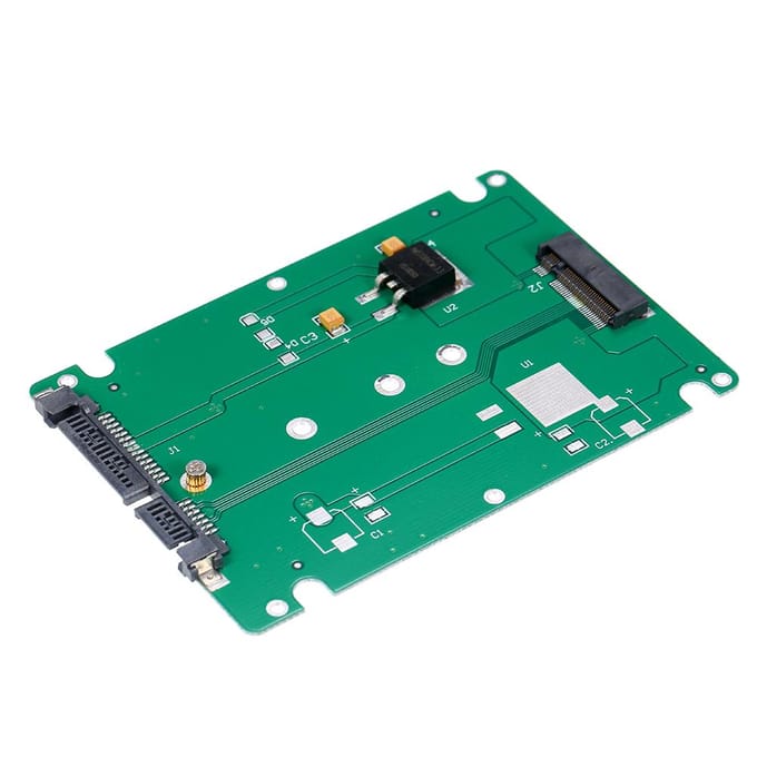 NGFF M.2 SSD naar 22Pin SATA III Converter Adapter met 2,5 inch Behuizing 2280 2260 2242 2230 SSD wit