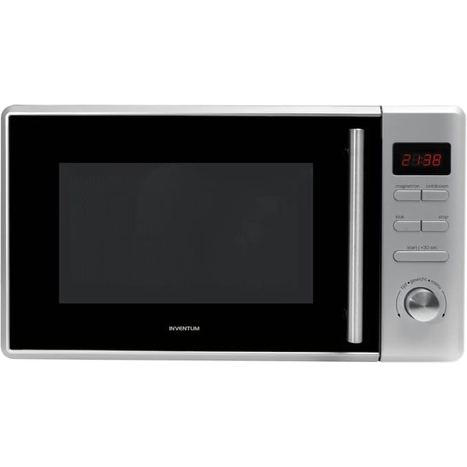 Inventum MN207S Solo magnetron - 20L - 800W - 8 kookprogramma's - Display - Ontdooifunctie - Zilver