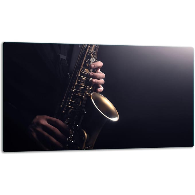 TMK ArtDeko - Snijplank - Glas - 52x30cm - Muziekthema