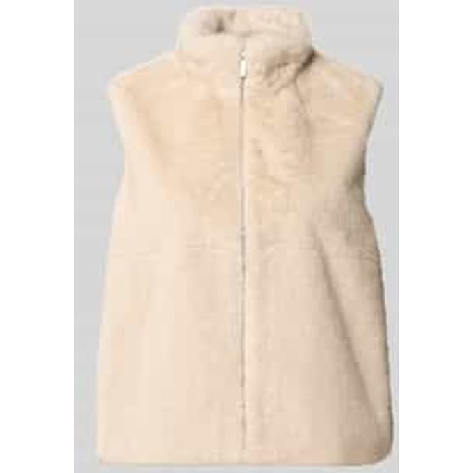 regular fit bodywarmer met opstaande kraag