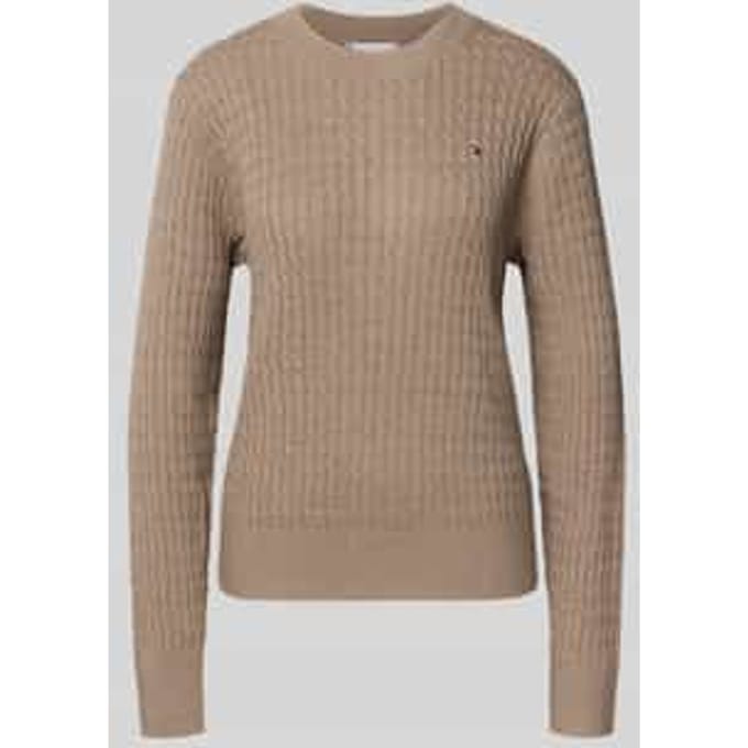 Regular fit pullover met kabelpatroon