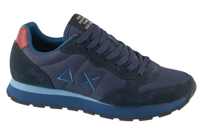 SUN68 Tom Solid - Heren Sneakers Schoenen Marineblauw Z46101-0735 ORIGINEEL EU 43 blauw