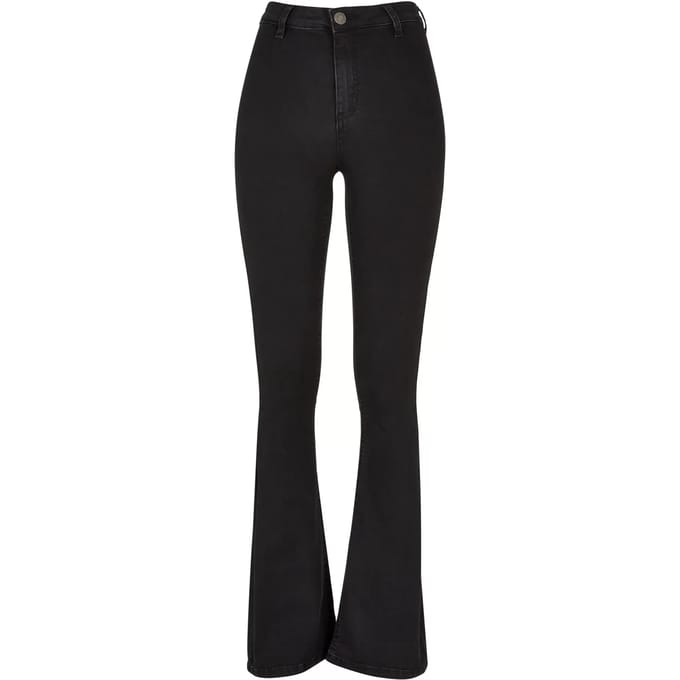 Urban Classics Damesjeans: superelastische bootcut-denimbroek voor dames