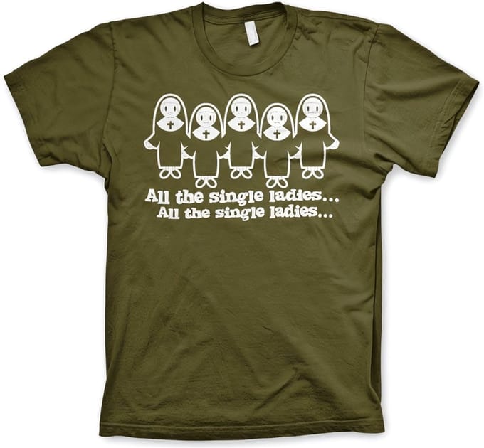 Hybris All The Single Ladies... T-shirt olijfgroen