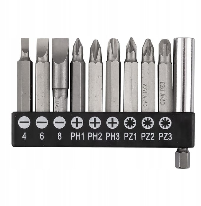 GRAPHITE Bitset 10-delig met Magnetische Houder 50mm