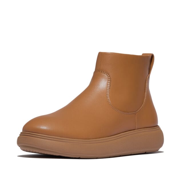 FitFlop FitFlop IQ-Comff Leather Zip Ankle Boots BRUIN - Maat 42
