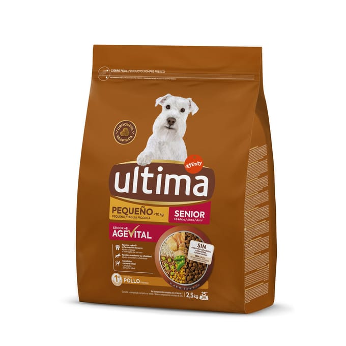 Ultima Hond Mini Senior Kip - Dubbelpak: 2 x 2,5 kg