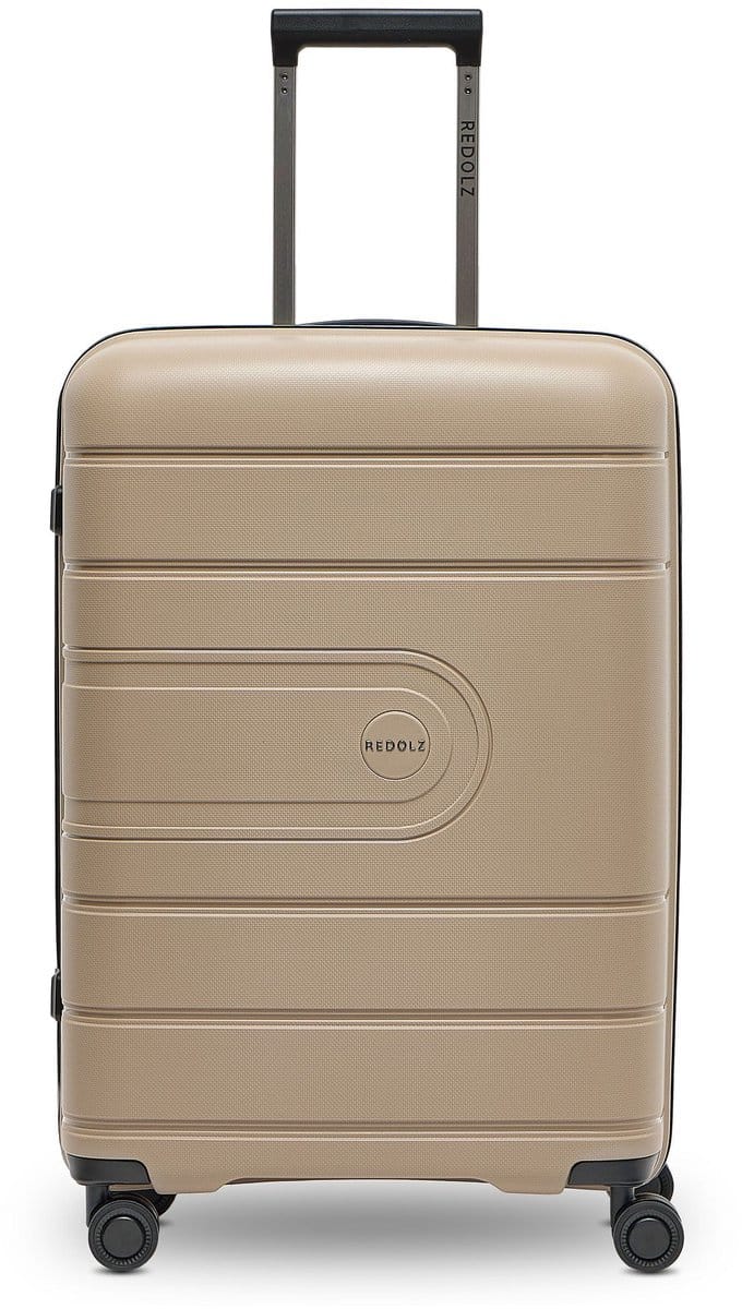 Redolz Essentials 11 MEDIUM 4 wielen Trolley 66 cm - Harde bagage - TSA slot - beige