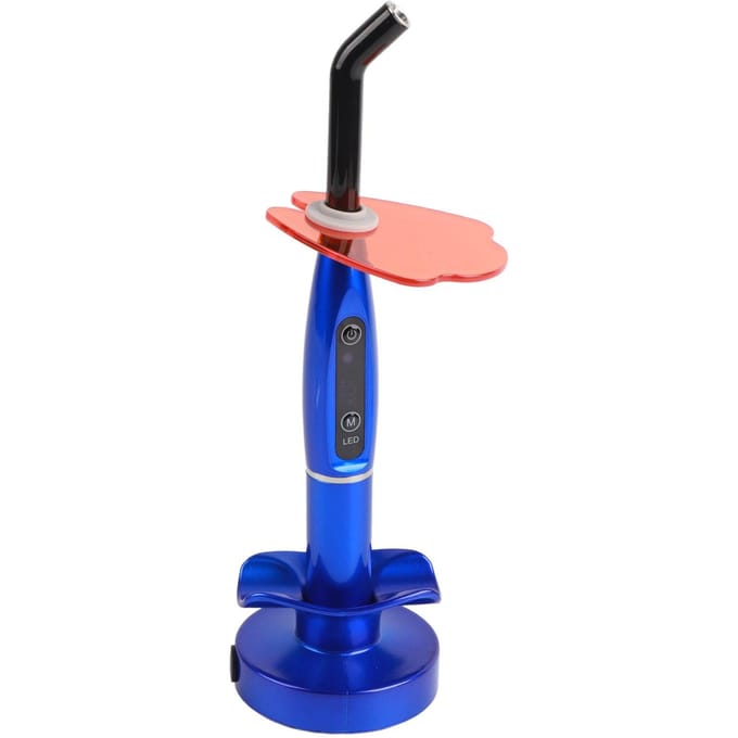 Oplaadbare Draadloze Tandheelkundige Uithardings LED Lichtlamp Blauw EU Plug blue