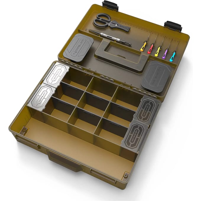 Korum Mega Blox Fully Loaded Tacklebox (Incl. Baiting Tools!) - Tackle Box