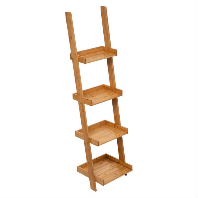 Plankschaal Bamboe 4 niveaus 38x33x146 cm - Bambou - SILUMEN