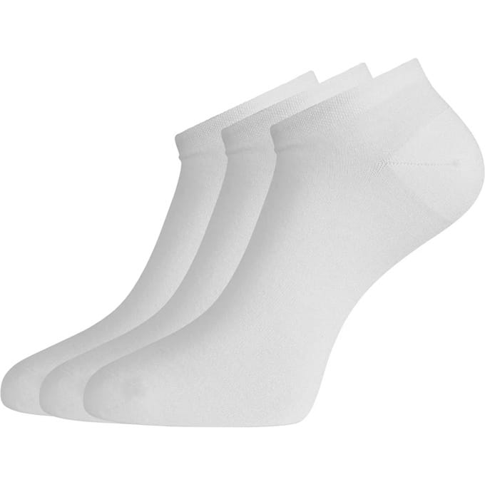 Bamboo Basics Sneakersokken Dani - 3-pack - Maat 47-50 - Bamboe Witte Sokken - Onzichtbare Sokken
