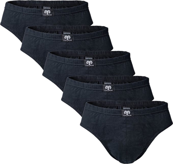 CECEBA Challenger Herenslip - 5-pack Multipack - Zwart