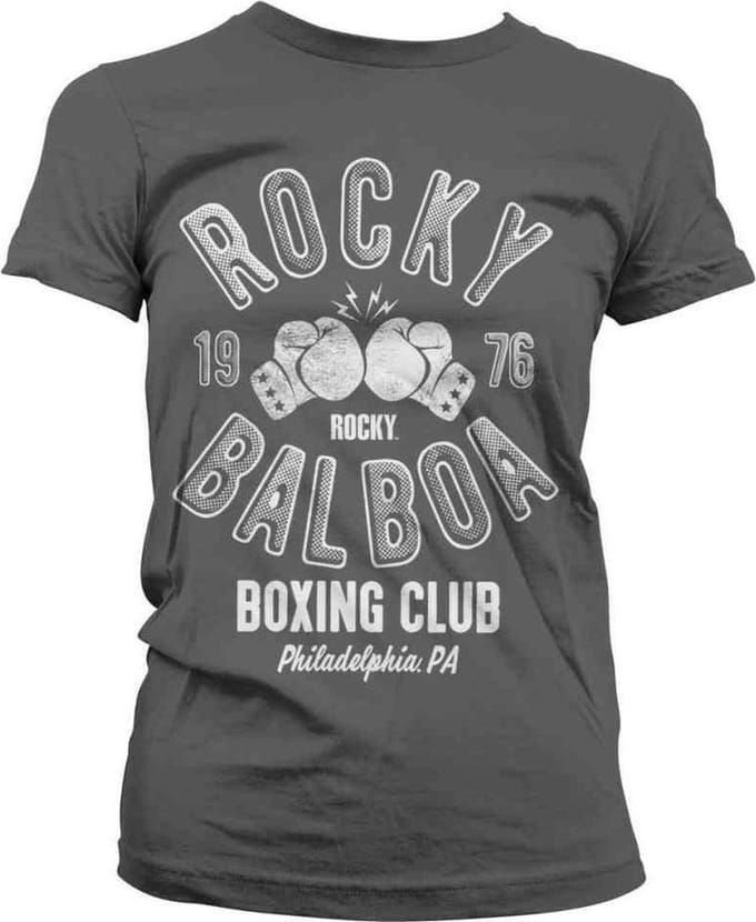 Rocky Dames Tshirt -S- Balboa Boxing Club Grijs
