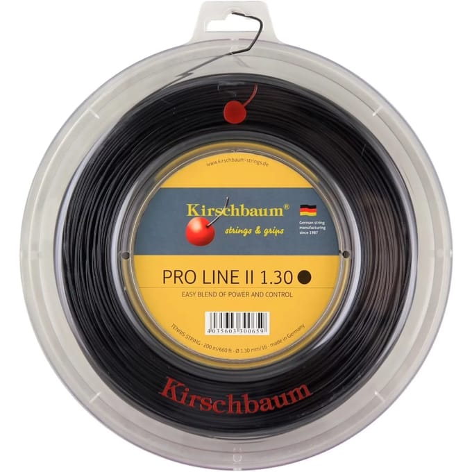 Kirschbaum Pro Line Rol Snaren 200m-Zwart