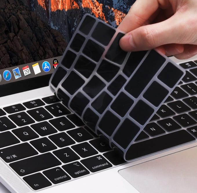 (EU) Keyboard bescherming - Geschikt voor MacBook Air 13 inch (2020) - Zwart