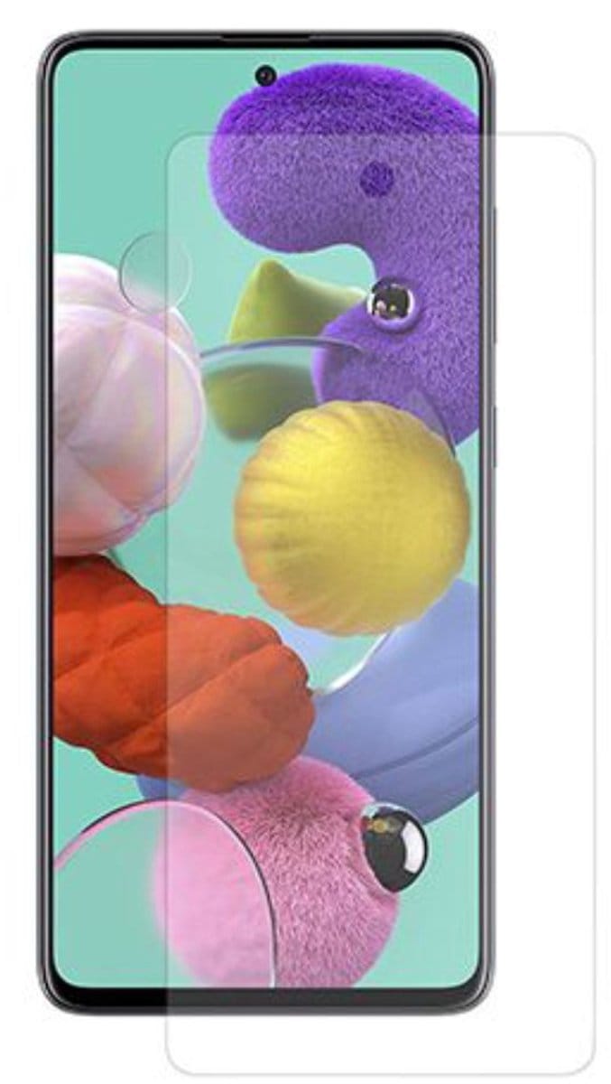 MYWAY, Screenprotector geschikt voor Samsung Galaxy A51 - GLASS BASIC Tempered Glass, Transparant