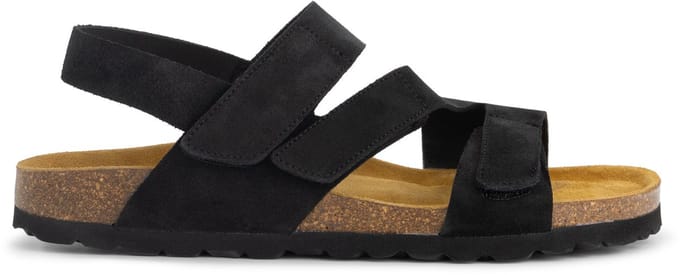Travelin' Harvik Dames - Sandalen - Suede - Zwart