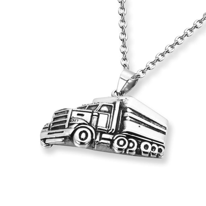 Amanto Ketting Decay - 316L Staal - Truck - 52x37mm - 60cm