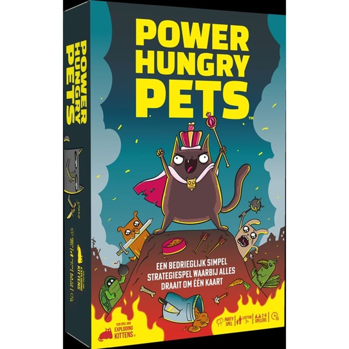 Power Hungry Pets - Nederlandstalig Kaartspel - Partyspel