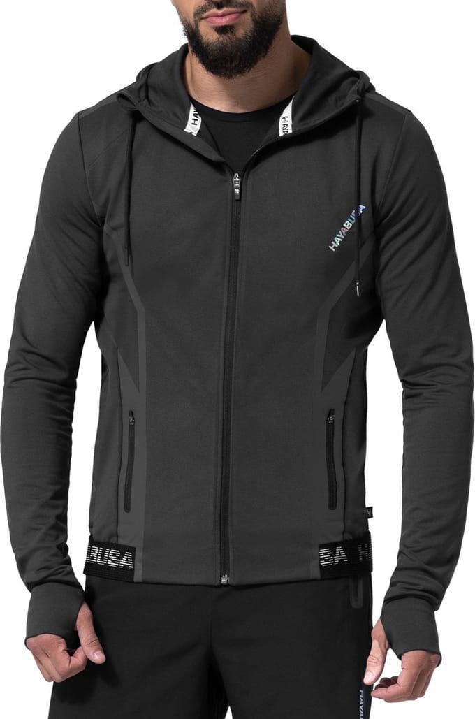 Hayabusa Athletic Zip-Up Performance Hoodie - Heren - Zwart - maat S