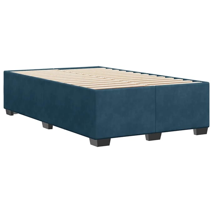 vidaXL - Bedframe - fluweel - blauw - 120x200 - cm