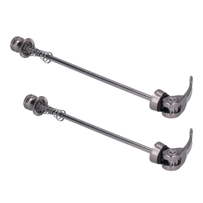ZTTO 2 stuks Racefiets Mountainbike Snelspanners Fiets Voor Achter Spies Accessoire Ti Color gray