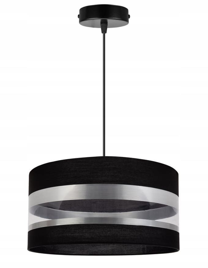 Luxe Hanglamp Chroom met Stofkap - E27 Fitting