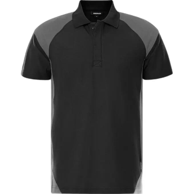Fristads Heavy poloshirt 7047 GPM - Zwart/Grijs - M