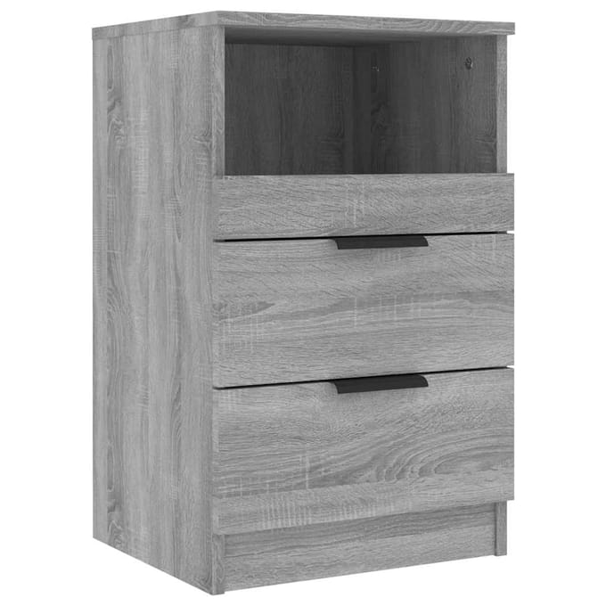 vidaXL - Nachtkastjes - Grijs - Sonoma - Standard - Engineered - wood