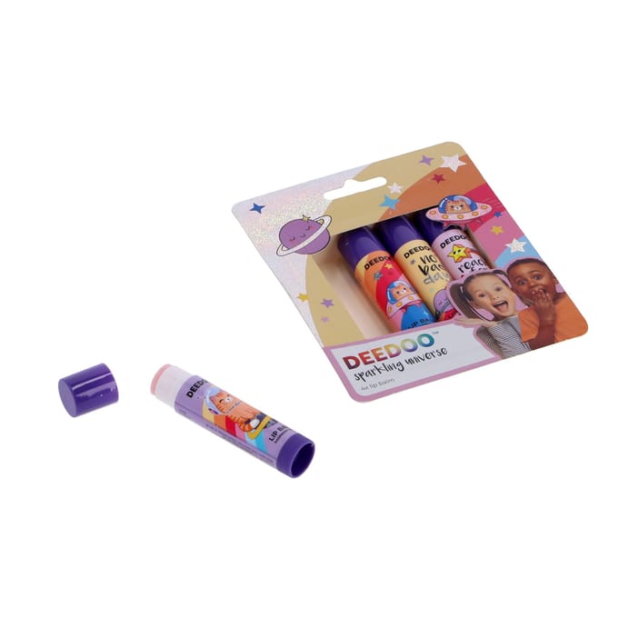 Deedoo Kids Lip Balm Positive Vibes 4 Stuks
