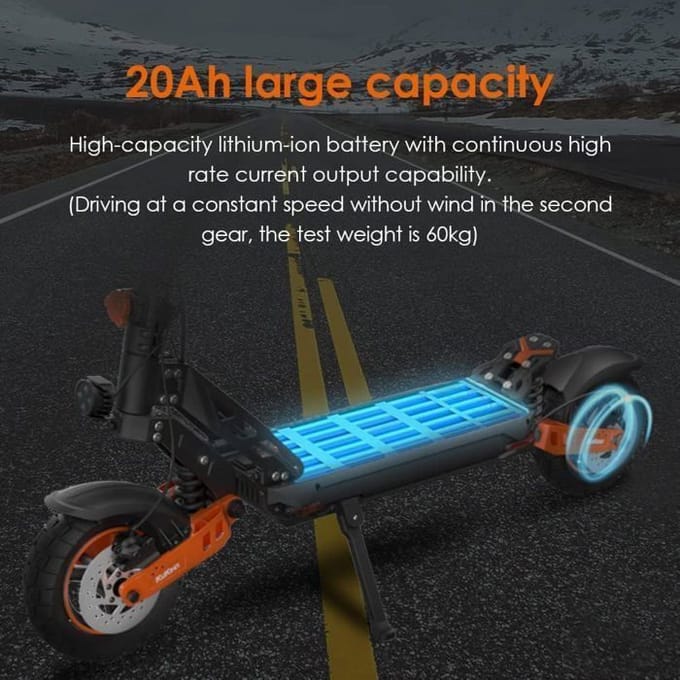 Scooter électrique KUKIRIN G2 MAX - 1000 W - 48 V - Batterie 20 Ah -- 55 km/h