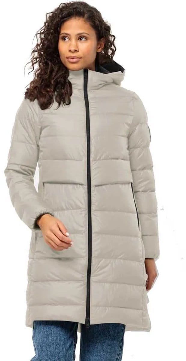 Jack Wolfskin Lenauplatz Jas Beige M Vrouw