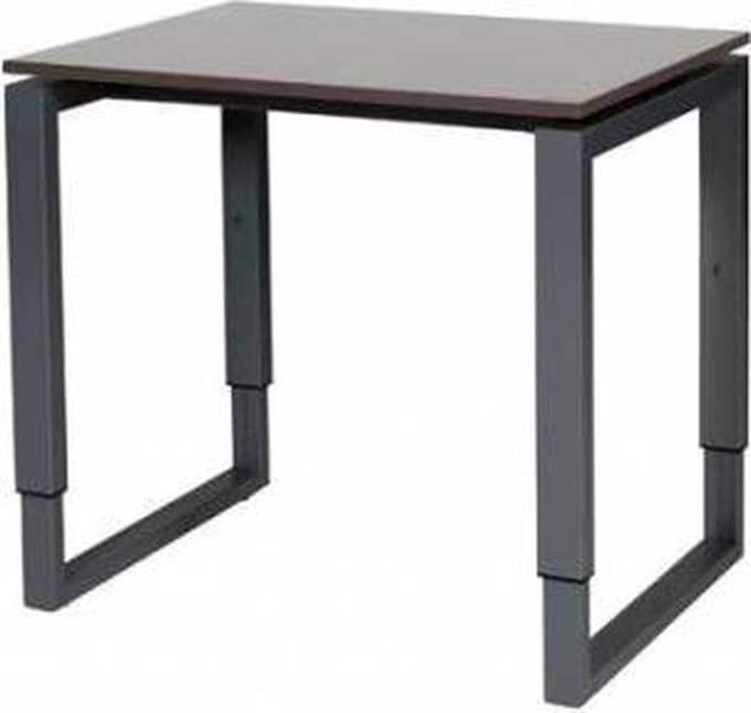 Verstelbaar Bureau - Plus 80x60 logan - zwart frame