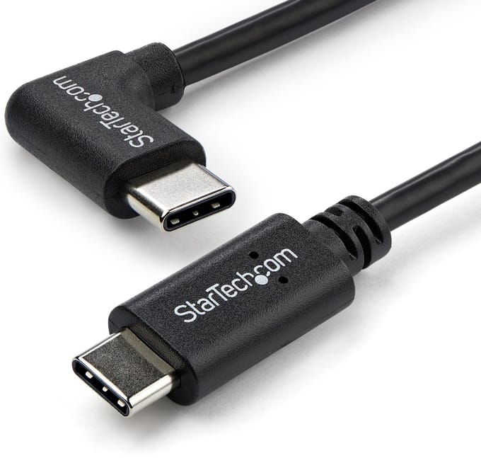 StarTech.com Rechtshoekige USB-C-kabel - M/M - 1 m (3 ft.) - USB 2.0 - USB-C-kabel - 1 m
