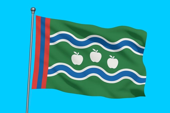Vlag streek Betuwe 070x100 cm
