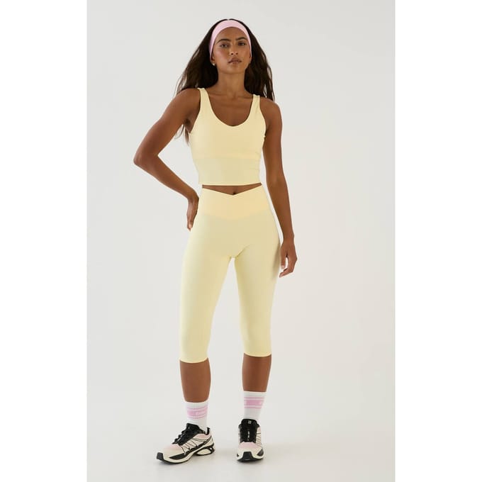 Dames Dsgn Studio Sculpt Wrap Taille Capri Legging | Citroen | Maat: XL
