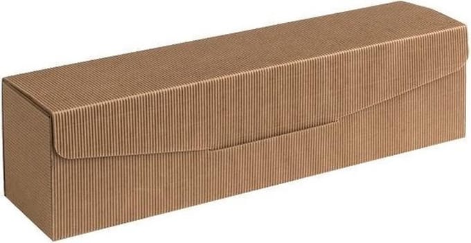 Wijndoos cadeauverpakking karton 38x8,5x9,3cm NATUREL (35 stuks)