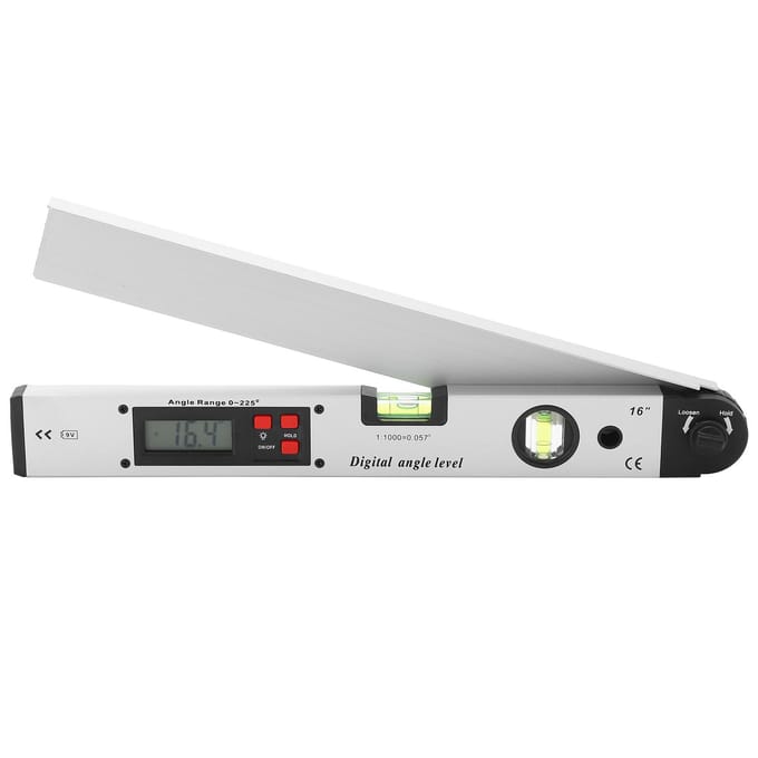 400mm Waterpas Opvouwbare Digitale Display Hoekliniaal Elektronisch Waterpas Digitale Hoekzoeker white