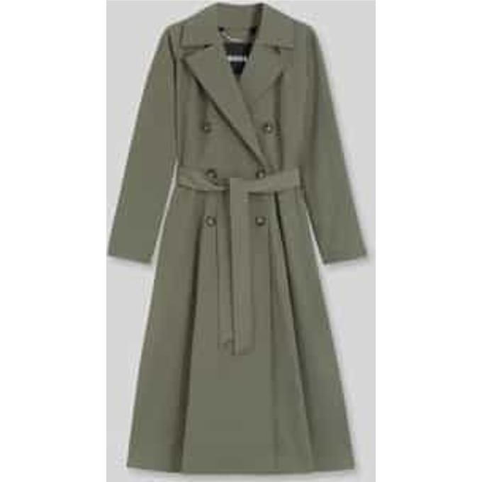Regular fit trenchcoat van katoenmix