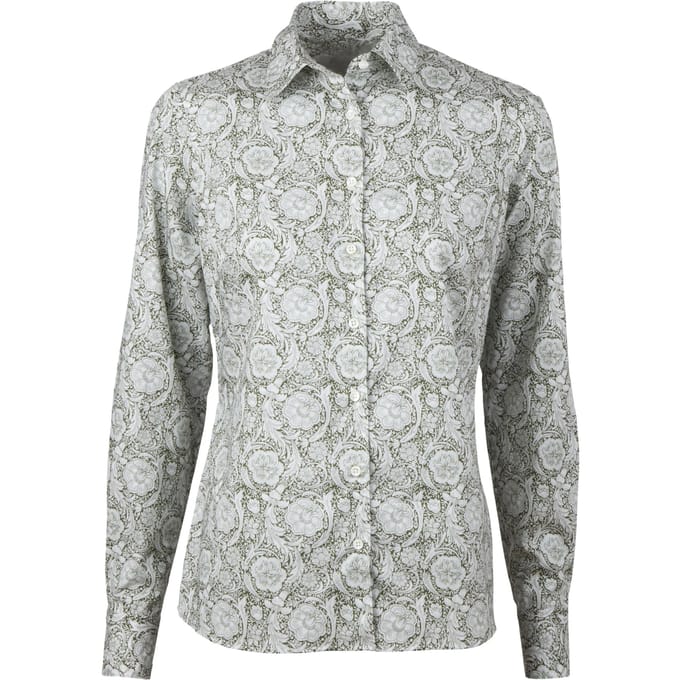 Stenströms Sofie Shirt Green Pattern Maat: 36 | Overhemden Outlet | Dames | Groen