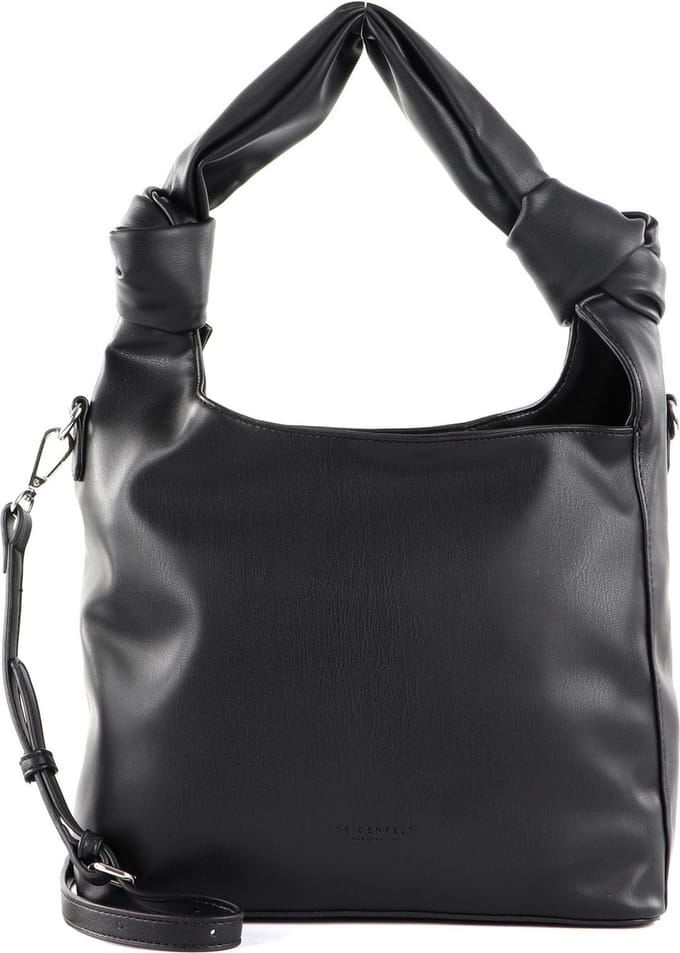 SEIDENFELT MANUFAKTUR Schoudertas SFM225 Hobo Black Zwart