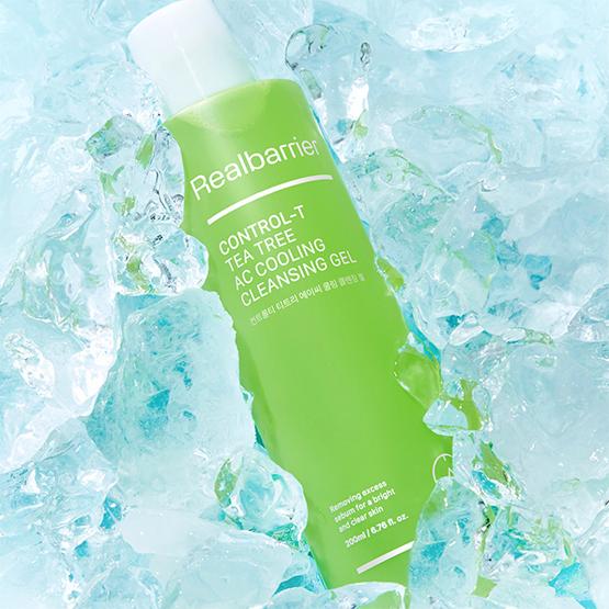 [Real Barrier] Control-T Tea Tree AC Cooling Cleansing Gel 200ml beige