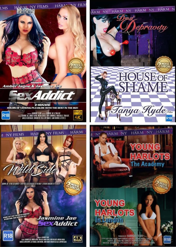 Erotische DVD - Harmony - Set van 8 DVD's - Pack E
