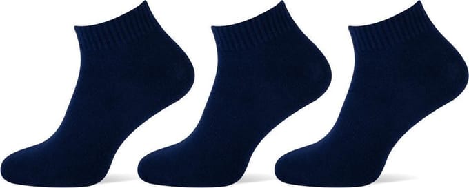 Teckel Enkelsokken Donkerblauw 43-46 3 paar